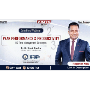 50 TIME MANAGEMENT -  BY DR. VIVEK BINDRA